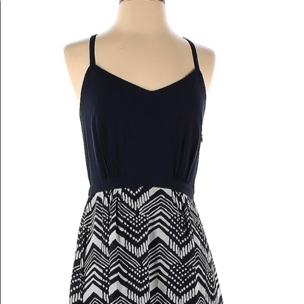 J.Crew Navy Ikat Print Maxi Dress - Size 6